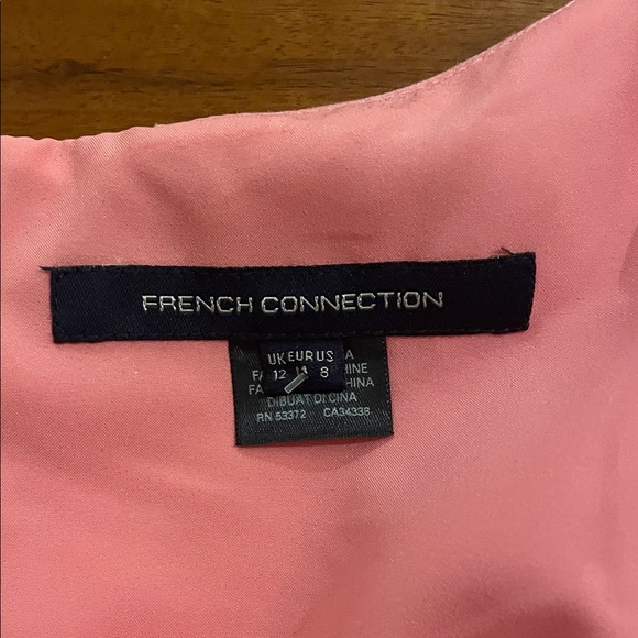 Elegant Pink Ruffle French Connection Dress - Picture 2 of 3